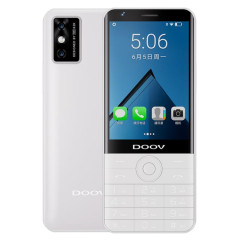 Téléphone à clavier DOOV R17 Pro / Z17, 4 Go + 64 Go, écran 3,5 pouces, Android 12, Mediatek MT6761 Quad Core, réseau 4G, compatible Google Store (blanc)