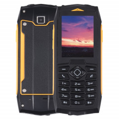 Téléphone robuste Rugtel R1C, IP68 étanche à la poussière antichoc, 2,4 pouces, MTK6261D, batterie 2000 mAh, SOS, FM, double SIM (jaune)