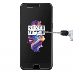 OnePlus 5 0.3mm 9H Surface Dureté 2.5D Anti-Explosion Non-plein Écran Verre Trempé Film Film