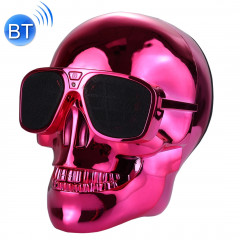 Haut-parleur stéréo Bluetooth Skull pour iPhone, Samsung, HTC, Sony et autres Smartphones (Rouge)