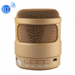 S-13 Haut-parleur Bluetooth sans fil pour musique stéréo portable, MIC intégré, prise en charge des appels mains libres et carte TF et fonction audio et FM AUX, Bluetooth Distance: 10 m (or)