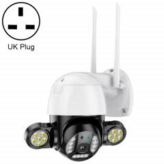 QX55 3.0 millions de pixels IP65 Imperméable Appareil photo 2.4G Wireless IP, prise en charge de la détection de mouvement et de la vision audio et de la nuit à deux voies, Bouchon UK