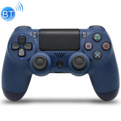 Manette de jeu Bluetooth sans fil avec lampe pour PS4, version américaine (bleu foncé)
