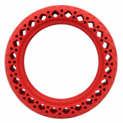 8,5 pouces Scooter électrique résistant à l'usure pneu motif décoratif absorbant les chocs pneu solide en nid d'abeille, adapté pour Xiaomi Mijia M365 (rouge)
