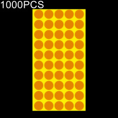 Étiquette de marque d'autocollant de marque colorée auto-adhésive de forme ronde de 1000 pièces (orange)