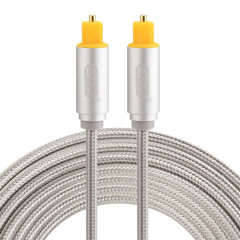 EMK - Câble audio numérique Toslink mâle - mâle audio numérique (argent)