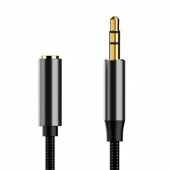 Câble d'extension audio femelle A13 3,5 mm à 3,5 mm, longueur de câble: 1m (noir)