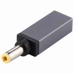 Connecteur adaptateur mâle PD 18,5V-20V 5,5x2,5 mm (gris argenté)