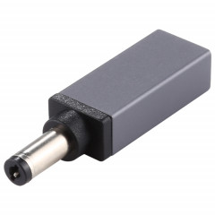 Connecteur adaptateur mâle PD 18.5V-20V 5.5x2.1mm (gris argenté)