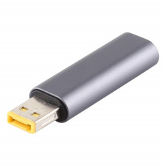 Connecteur adaptateur mâle PD 12V Small Square (deuxième génération) pour Lenovo (gris argenté)