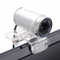 Webcam HXSJ A860 30fps 12 mégapixels 480P HD pour ordinateur de bureau / ordinateur portable, avec microphone absorbant le son de 10 m, longueur: 1,4 m (gris)
