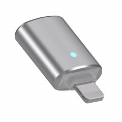Adaptateur OTG 8 broches (argent)