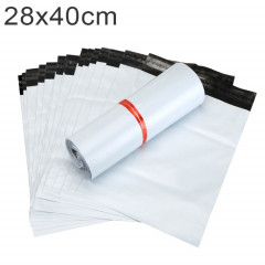 100 PCS / Rouleau Épais Sac D'emballage De Sac Express Sac En Plastique Imperméable, Taille: 28x40cm (Blanc)