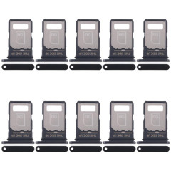 Tiroir de carte SIM d'origine pour Motorola Edge 40 Neo XT2307-1 (10 pièces) (noir)
