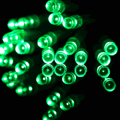 30 LED 2-Mode alimenté par batterie Light String décoration pour la fête de Noël, Longueur: 3m (lumière verte)