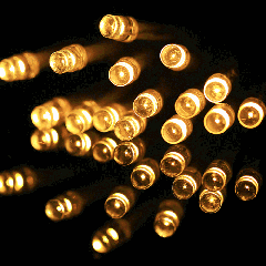 30 LED 2-Mode alimenté par batterie Light String décoration pour la fête de Noël, Longueur: 3m (blanc chaud)