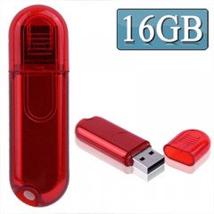 Disque Flash USB de 16 Go (Rouge)