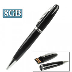 2 en 1 stylo flash USB style stylo, noir (8 Go)