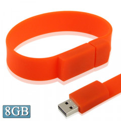 Disque Flash USB 2.0 Bracelets Silicon 8 Go (Rouge)