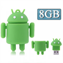 Disque flash USB style robot de 8 Go (vert)