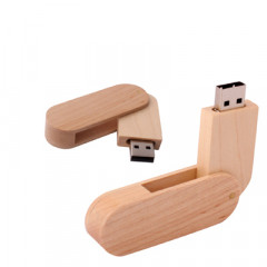 Disque Flash USB Matériau Bois 2 Go