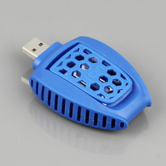 Tueur de moustique électrique alimenté par USB portatif (bleu)