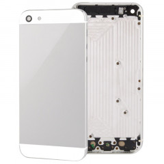 Pour la couverture arrière d'alliage de logement complet de l'iPhone 5 (blanc)