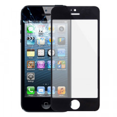 Lentille extérieure en verre pour iPhone 5 et 5S (noir)