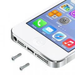 20 PCS iPartsAcheter les vis d'ancrage d'origine pour iPhone 5 / 5S (argent)