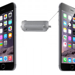 iPartsBuy Clé Vibrator Switch Mute Original pour iPhone 6 et 6 Plus (Gris)
