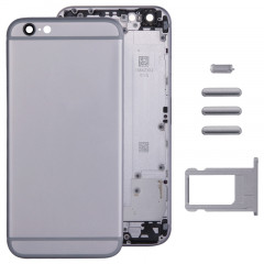 Couvercle de logement complet pour iPhone 6, y compris la couverture arrière et le plateau de la carte et la touche de contrôle du volume et le bouton d'alimentation et la touche du vibrateur de l'interrupteur