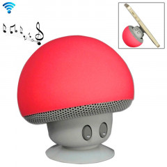 Enceinte Bluetooth en forme de champignon, avec support d'aspiration (rouge)