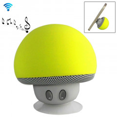 Enceinte Bluetooth en forme de champignon, avec support d'aspiration (jaune)