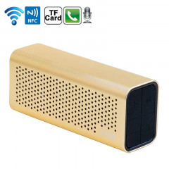 Haut-parleur Bluetooth rechargeable NFC portable YM-308, pour téléphone portable / tablette Bluetooth, carte TF de support (or)