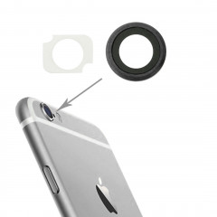 iPartsAcheter pour iPhone 6 Plus et 6 s Plus anneau de lentille de la caméra arrière + Bracker lampe de poche, 10 paires / Set (Gris)