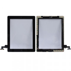 Panneau tactile (bouton du contrôleur + bouton de la touche d'accueil, câble flexible à membrane PCB + adhésif d'installation de l'écran tactile) pour iPad 2 / A1395 / A1396 / A1397 (noir)
