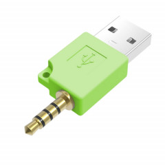 Adaptateur de chargeur de station d'accueil de données USB, Pour iPod shuffle 3e/2e adaptateur de chargeur de station d'accueil USB, longueur : 4,6 cm (vert)