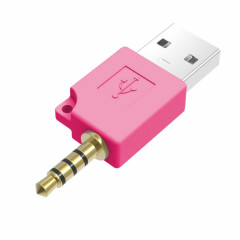 Adaptateur de chargeur de station d'accueil de données USB, Pour iPod shuffle 3e/2e adaptateur de chargeur de station d'accueil USB, longueur : 4,6 cm (magenta)