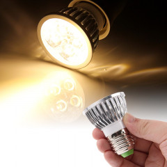 E27 4W 440LM ampoule de lampe de projecteur, 4 LED, lumière blanche chaude, 3000K, AC 85-265V