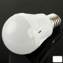 E27 5W Ball Ampoule raide, 18 LED SMD 2835, Lumière blanche, AC 220V
