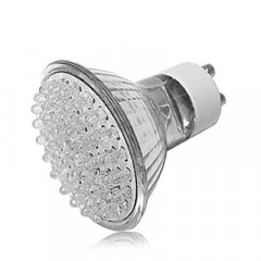Ampoule Spot LED 3W 60 LED haute qualité à économie d'énergie, Type de culot: GU10 (Day White)