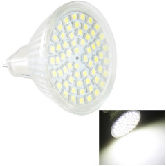 Ampoule de projecteur de projecteur de MR16 4.5W LED, 60 LED 3528 SMD, lumière blanche, CA 220V