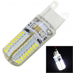 G9 4W 210LM Silicone ampoule de maïs, 64 LED SMD 3014, lumière blanche, AC 220V