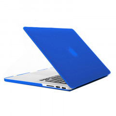 Étui de protection dur givré pour Macbook Pro Retina 15,4 pouces A1398 (Bleu)