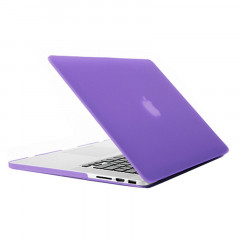 Étui de protection dur givré pour Macbook Pro Retina 15,4 pouces A1398 (violet)