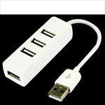 4 ports USB 2.0 HUB pour ordinateur Apple (blanc)