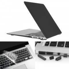 ENKAY pour Macbook Air 11,6 pouces (version US) / A1370 / A1465 Hat-Prince 3 en 1 Coque de protection en plastique dur avec protection de clavier et prise de poussière de port (noir)