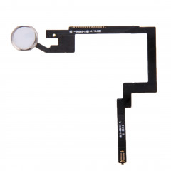 Assemblage du bouton d'origine, câble flexible, pour iPad mini 3, non compatible avec l'identification des empreintes digitales (argent)