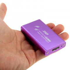 Disque dur SSD 6 Go / s mSATA à disque dur USB 3.0 (violet)