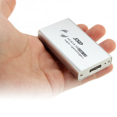 Disque dur SSD 6 Go / s mSATA à disque dur USB 3.0 (Argent)